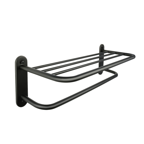 Полка для полотенец FIXSEN черная 66 см Hotel (FX-31015B)