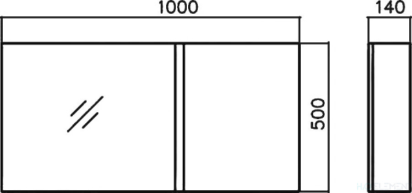 Зеркало-шкаф BelBagno Luce 100 tortora lucido Зеркало-шкаф BelBagno Luce 100 tortora lucido