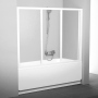 Шторка на ванну Ravak AVDP3-160 Transparent, профиль белый