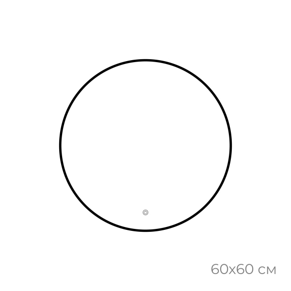 Зеркало FIXSEN с подсветкой LED круглое 60х60 см черное (FX-1060B) Зеркало FIXSEN с подсветкой LED круглое 60х60 см черное (FX-1060B)