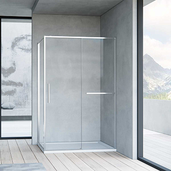 Душевой уголок Vincea Slim Soft VSR-1SS1013CL, 1300*1000, хром, стекло прозрачное