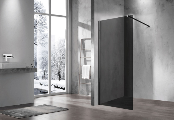 Душевая перегородка Vincea Walk-In VSW-1H110CGB, 1100*2000, черный, стекло тонированное Душевая перегородка Vincea Walk-In VSW-1H110CGB, 1100*2000, черный, стекло тонированное