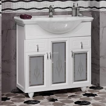 Тумба для комплекта Opadiris Тибет 70 белая матовая 00-00002587