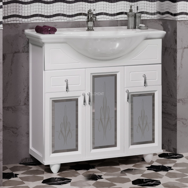 Тумба для комплекта Opadiris Тибет 70 белая матовая 00-00002587