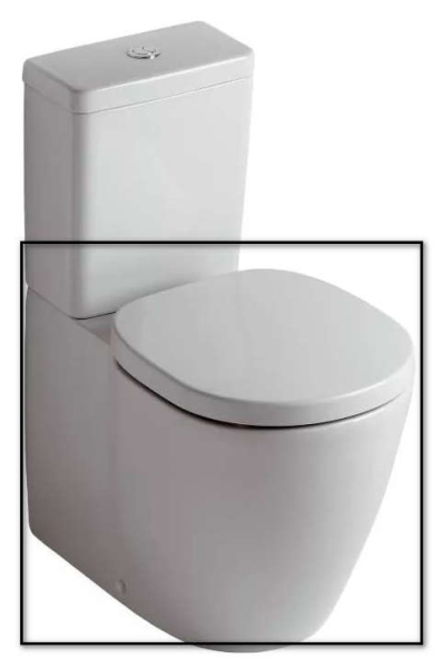 Чаша для напольного унитаза Ideal Standard Connect (E803701), без сиденья и бачка