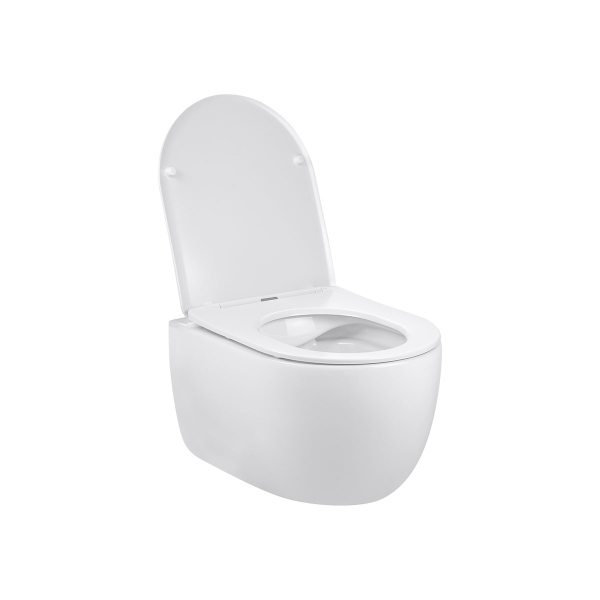 Унитаз подвесной Vincea Evo VT1-34S безободковый, цвет белый, ультратонкое soft-close сиденье