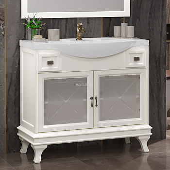 Тумба для комплекта Opadiris Борджи 95 слоновая кость