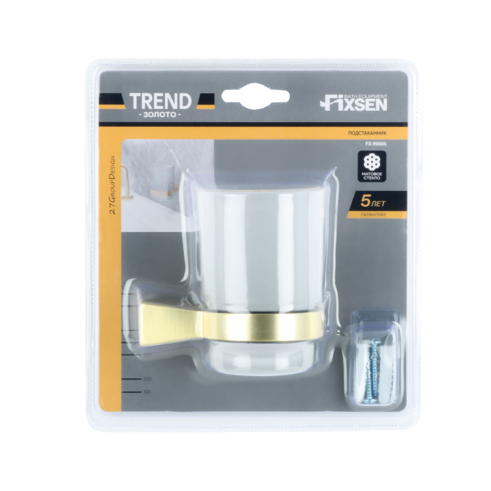 Подстаканник FIXSEN TREND GOLD одинарный (FX-99006)