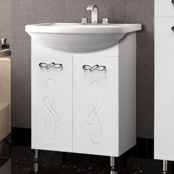 Тумба без раковины Style Line "Венеция 55" под Умывальник Style Line Уют 55, ЛС-00002336