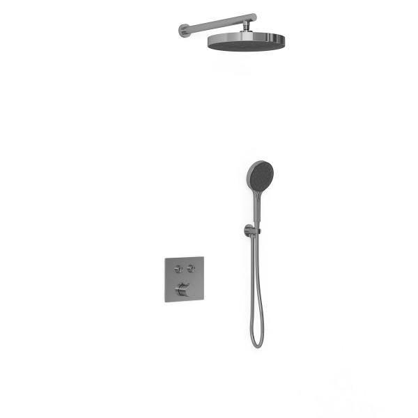 Душевой комплект Vincea VSFW-4I212GM встраиваемый, двухрежимный, вороненая сталь Душевой комплект Vincea VSFW-4I212GM встраиваемый, двухрежимный, вороненая сталь