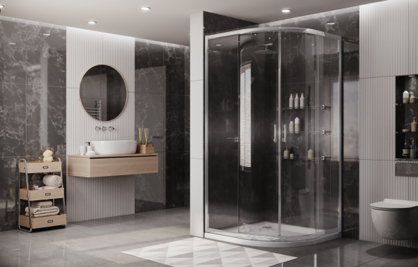 Душевое ограждение Ambassador Kingston 14011104 (900x900x2000)