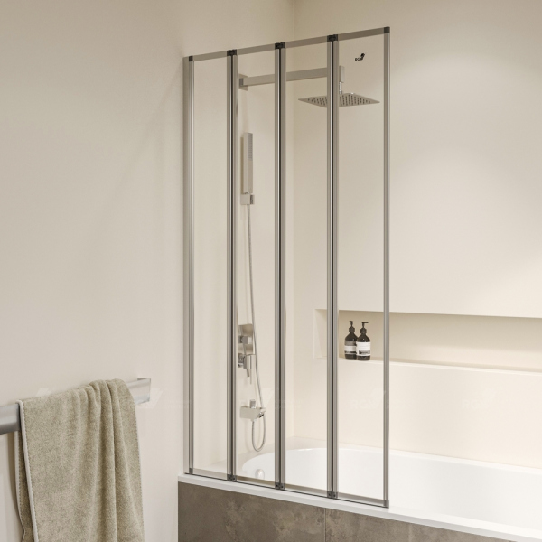 Шторка на ванну RGW SC-24, 03112308-11, Хром, 80*150