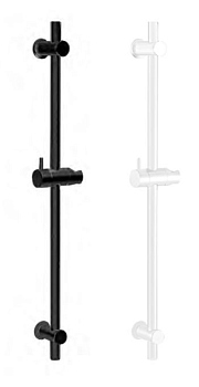 CZR-B-SD-NOP Душевая штанга круглое сечение, исполнение черный матовый