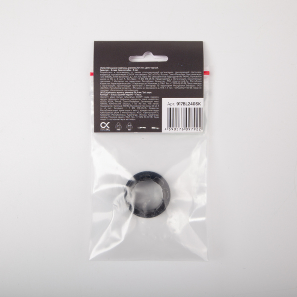 Облицовка перелива IDDIS ABS-пластик, 24,4 мм, черная (917BL240SK)