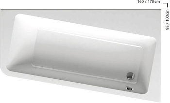 Акриловая ванна Ravak 10° 160 P