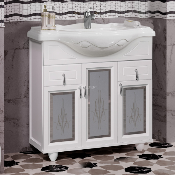 Тумба для комплекта Opadiris Тибет 80 белая матовая Z0000012646