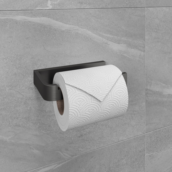 Держатель для туалетной бумаги Lemark SMOOTH LINE открытый, графит (9726009) Держатель для туалетной бумаги Lemark SMOOTH LINE открытый, графит (9726009)