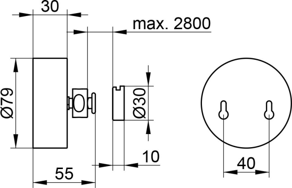 Сушилка для белья Keuco Universal 04979 вытяжная, хром