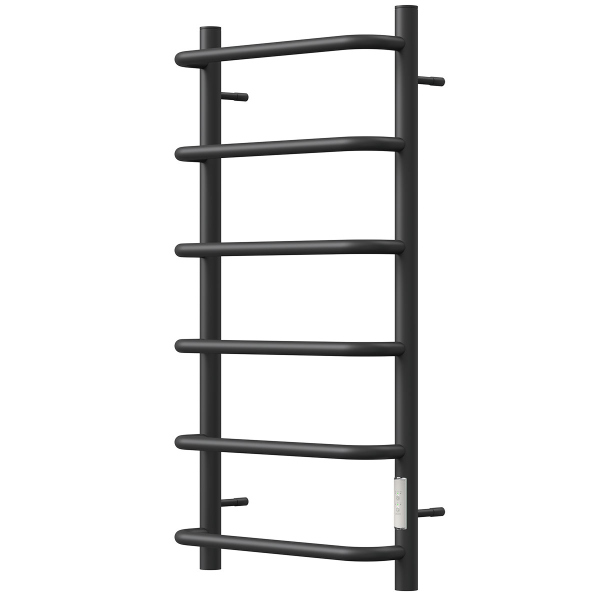 Полотенцесушитель электрический Point PN08848B П6 400x800 диммер справа, черный