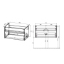 Тумба с раковиной Vincea Chiara 800 подвесная, 1 выкатной ящик soft-close, N.Oak, VMC-2C800NO+VCB-13800G