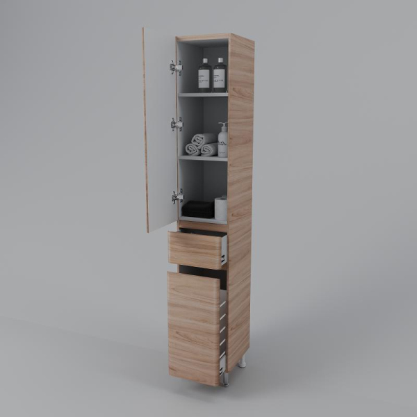 Колонна Style Line универсальная "Атлантика 35 L" с корзиной, Люкс ясень перламутр, СС-00002228 Колонна Style Line универсальная "Атлантика 35 L" с корзиной, Люкс ясень перламутр, СС-00002228