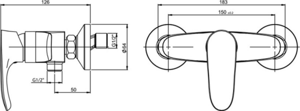Смеситель Paini Palermo PACR511KM для душа