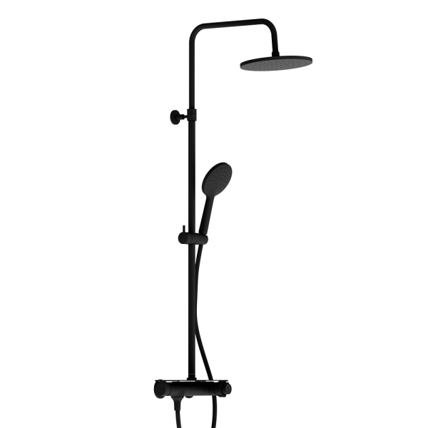 Душевая система с душевым термостатическим смесителем-полкой Damixa Jupiter, 977750300