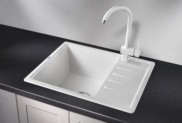 Кухонная мойка GRANULA Standart (5803, БЕЛЫЙ)
