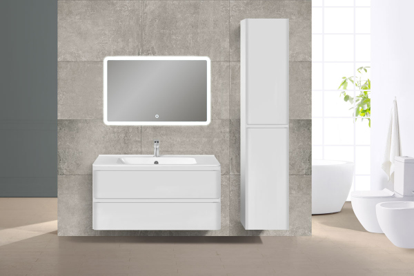 Тумба без раковины Vincea Vico 1000 подвесная, 2 выкатных ящика soft close, G.White, VMC-2V100GW Тумба без раковины Vincea Vico 1000 подвесная, 2 выкатных ящика soft close, G.White, VMC-2V100GW