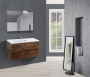 Тумба с раковиной Vincea Mia 900 подвесная, 2 выкатных ящика soft close, R.Wood, VMC-2MA900RW+VCB-3M900G