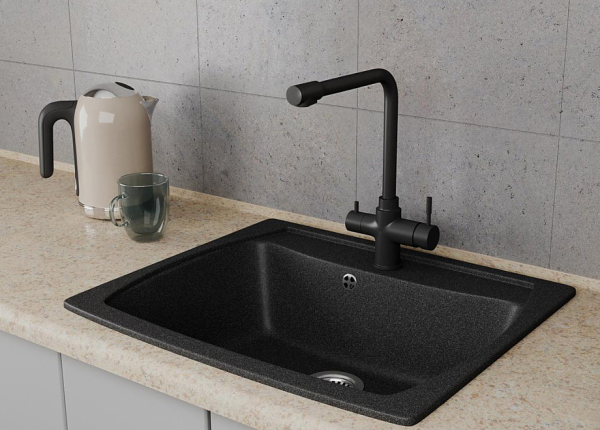 Смеситель для кухонной мойки с фильтром RUSH (MS9035-33Black) Смеситель для кухонной мойки с фильтром RUSH (MS9035-33Black)