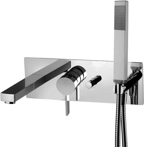 Смеситель Paffoni Rock RO001CR С ВНУТРЕННЕЙ ЧАСТЬЮ, для ванны с душем