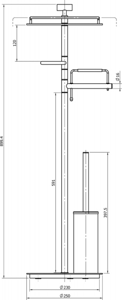 Стойка Langberger Burano 70781A