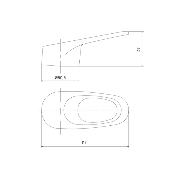 Ручка IDDIS для смесителя 35 мм хром (99435C49SM)
