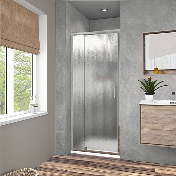 Душевая дверь Vincea Intra VDP-1I8090CH, 800/900, хром, стекло шиншилла