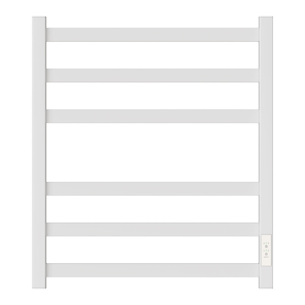 Полотенцесушитель электрический Point Меркурий PN83856W П6 500x600, диммер справа, белый