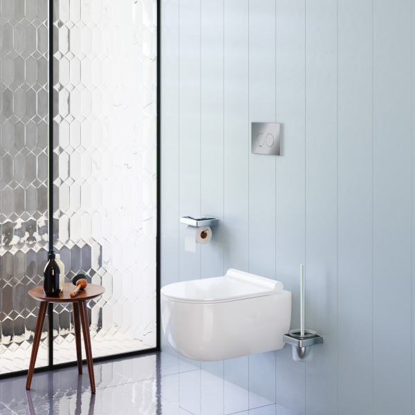 Унитаз подвесной без ободка с сиденьем микролифт Damixa Scandinavian Pure, DX36C1701SC