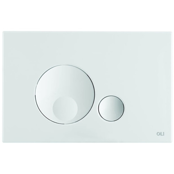 Панель механическая двойная OLI Globe, пластик, белый