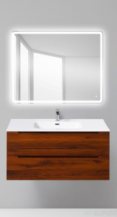 Belbagno База под керамическую раковину подвесная с двумя выкатными ящиками, ETNA-1000-2C-SO-RC-P