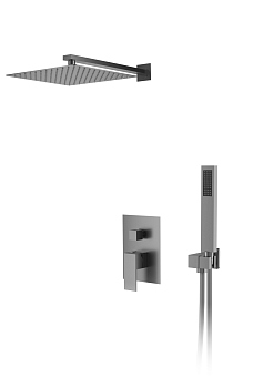 Душевая система для душа D&K встраиваемая серый графит Bayern.Liszt (DA1515706A04)