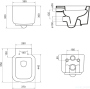 Унитаз подвесной BelBagno Vaso BB127CH (готовый набор)