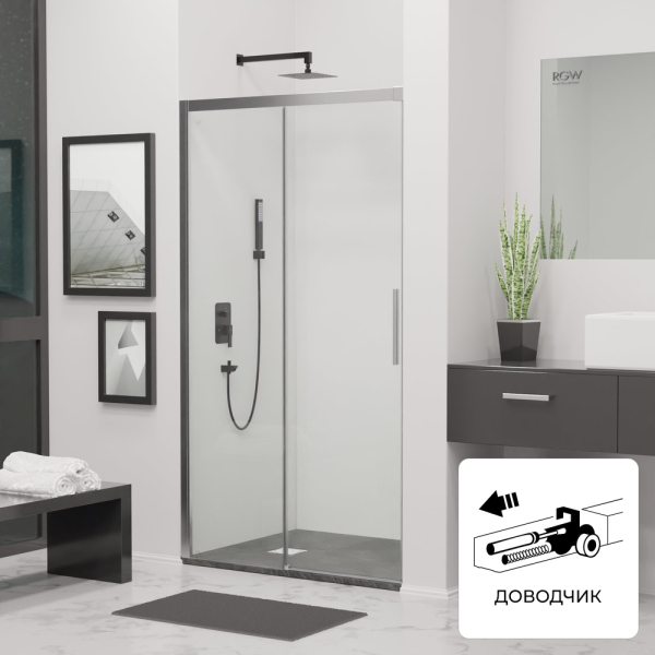 Душевая дверь RGW LE-21, 34121219-11, Хром, 190*195