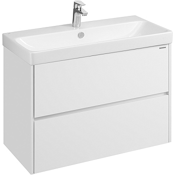 Тумба с раковиной Акватон Сканди 90 1A2519K0SD010 подвесная Белая