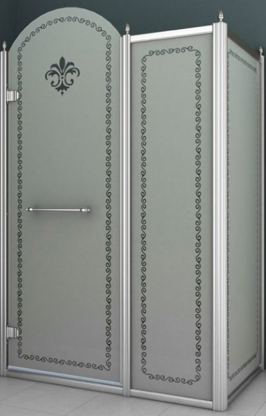 Душевой уголок Cezares Retro AH11 120/100 PP Cr L