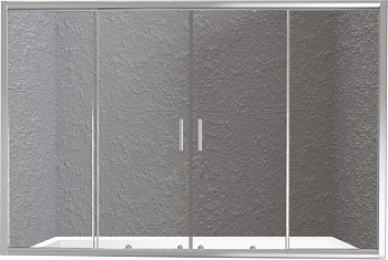 UNIQUE-VF-2-150/180-140-P-Cr Шторка на ванну