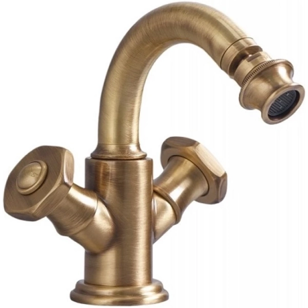 APHRODITE-BS2-02-S1 Смеситель для биде с донным клапаном, исполнение бронза, ручки Бронза