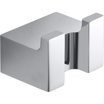 Крючок двойной VIA для одежды 37*26*30мм , хром