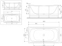 Каркас для ванны AM.PM Sensation 180х80