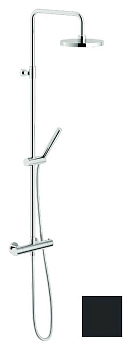 LV00030/50BM LIVE душевая система с термостатом для душа матовый черный