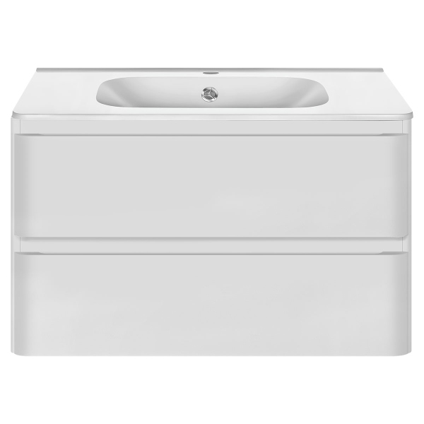 Тумба с раковиной Vincea Vico, VMC-2V800GW+ VCB-2VP800W